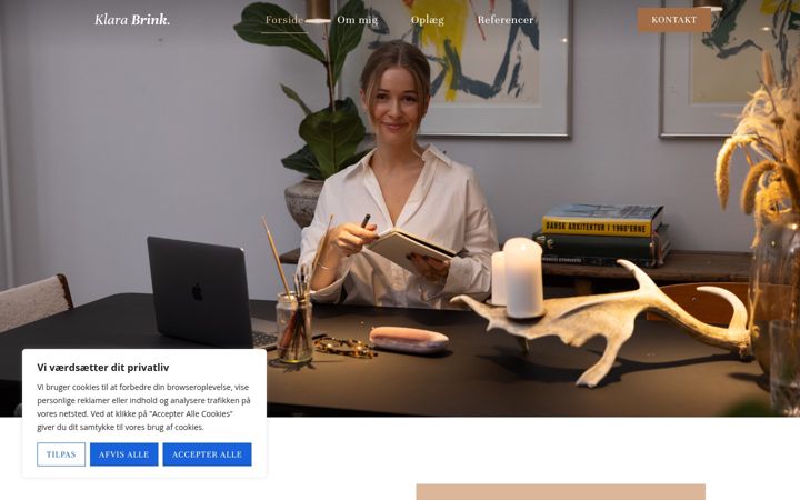 Screenshot of klarabrink.com