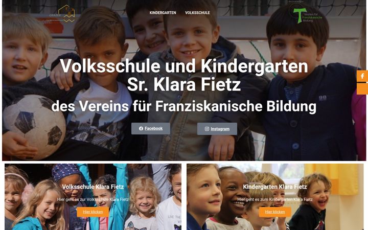 Snímek obrazovky klarafietz-schulschwestern.at