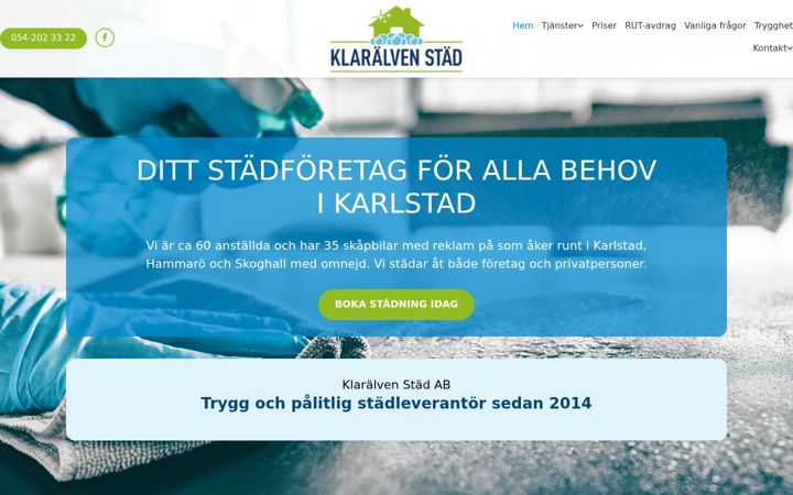Screenshot of klaralvenstad.se