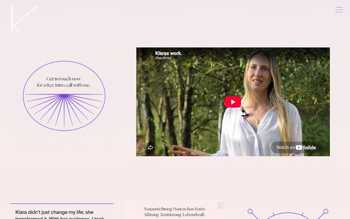 Screenshot of klaramichel.com