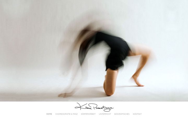 Screenshot of klarapramesberger.at