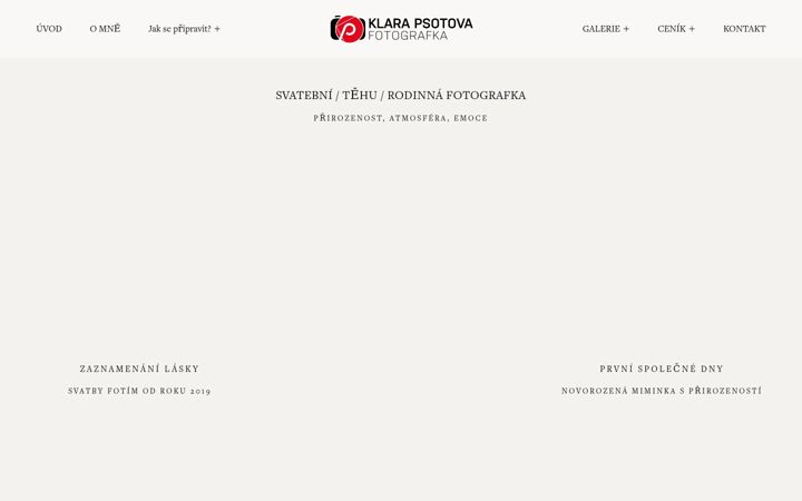 Screenshot of klarapsotova.cz