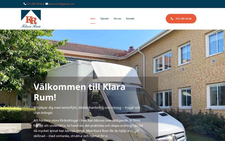 Screenshot of klararum.se