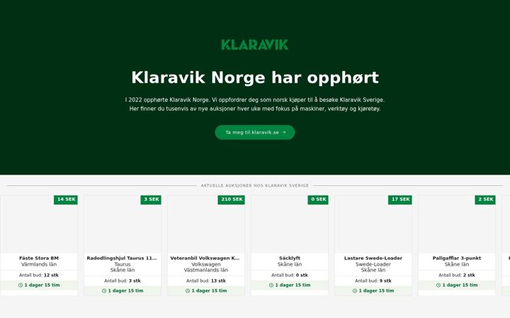 Screenshot of klaravik.no