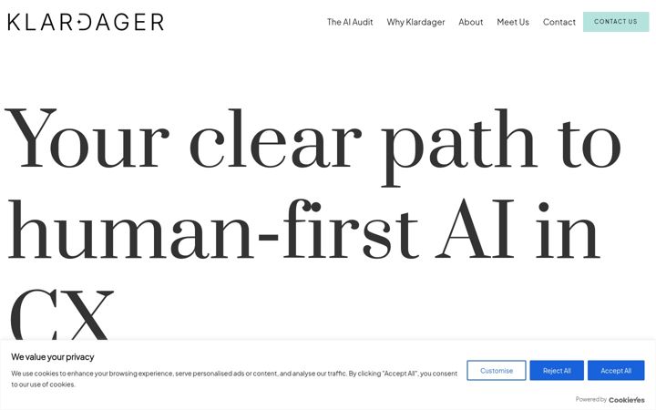 Screenshot of klardager.com