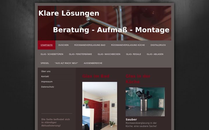 Screenshot of klare-loesungen.de