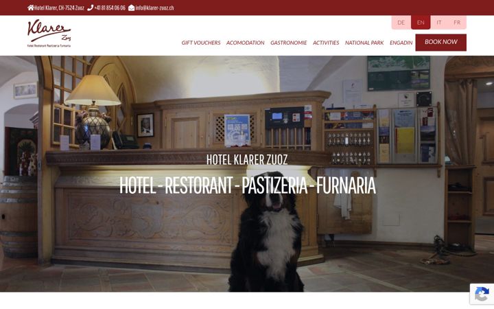 Screenshot of klarer-zuoz.ch