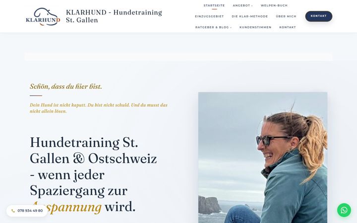 Screenshot of klarhund.com