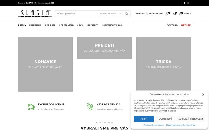Screenshot of klaria.sk