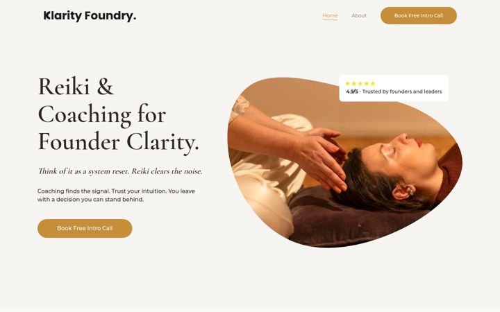 Screenshot of klarityfoundry.com