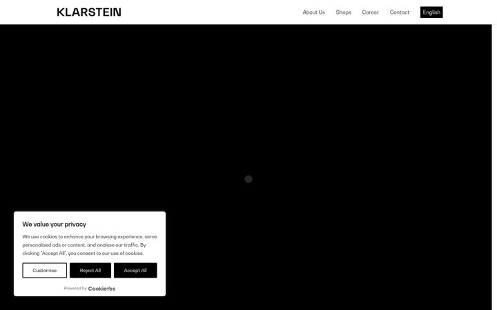 Screenshot of klarstein.com