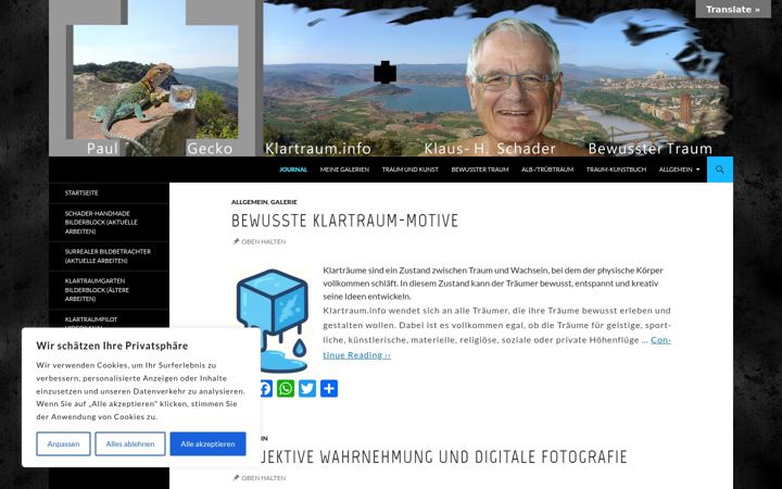 Screenshot of klartraum.info