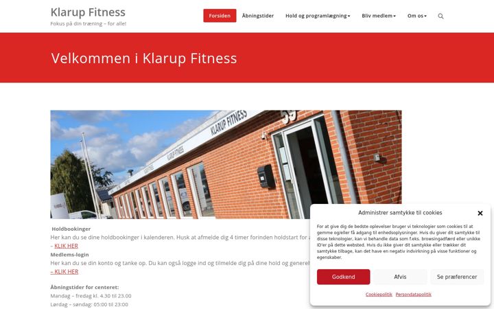 Screenshot of klarupfitness.dk