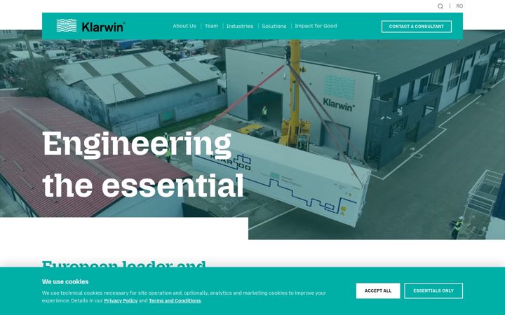 Screenshot of klarwin.com