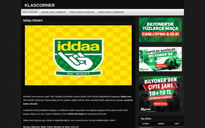Screenshot of klascorner.com