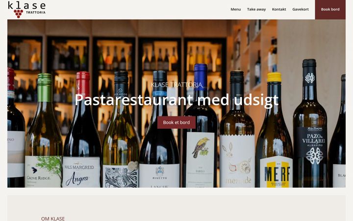 Screenshot of klase.dk