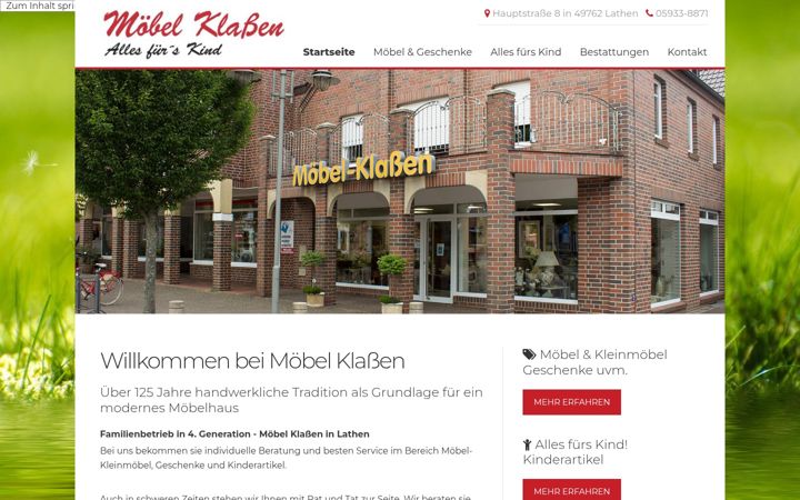 Screenshot of klassen-lathen.de
