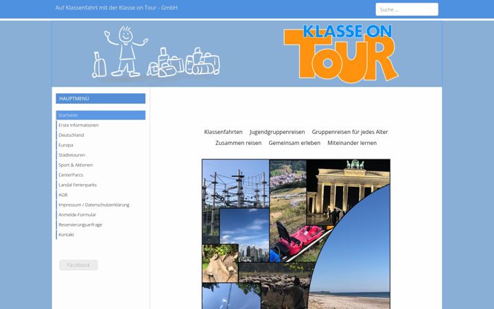 Screenshot of klassentour.de