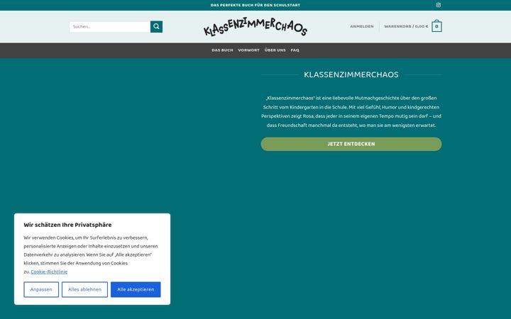 Screenshot of klassenzimmerchaos.de