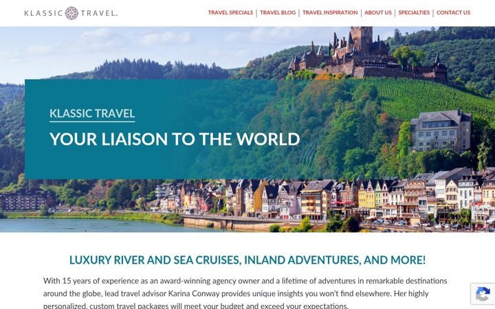 Screenshot of klassictravel.com