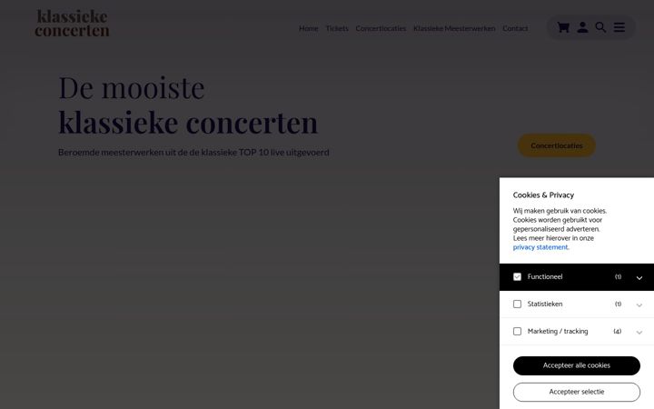Képernyőkép: klassieke-concerten.nl