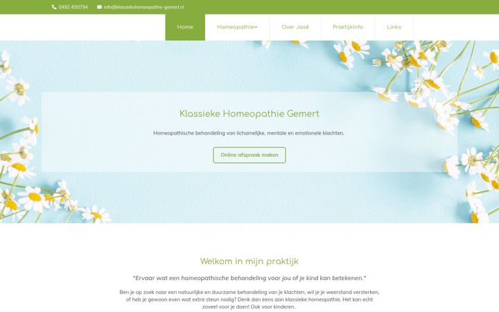 Screenshot of klassiekehomeopathie-gemert.nl