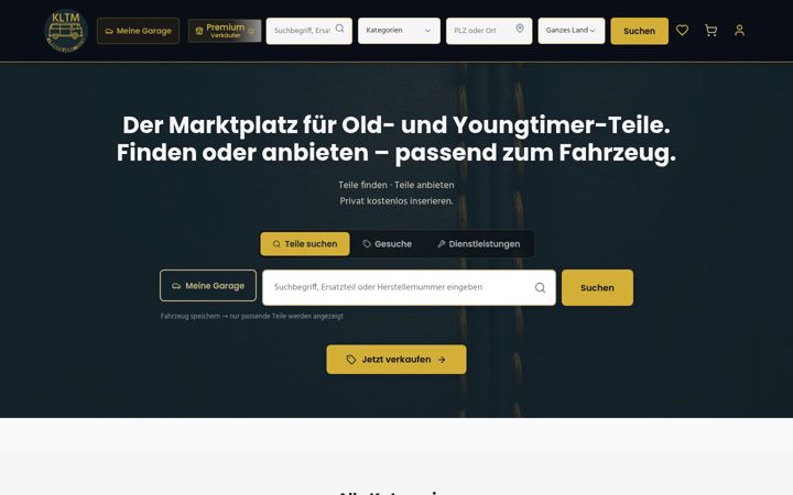 Screenshot of klassik-teilemarkt.de