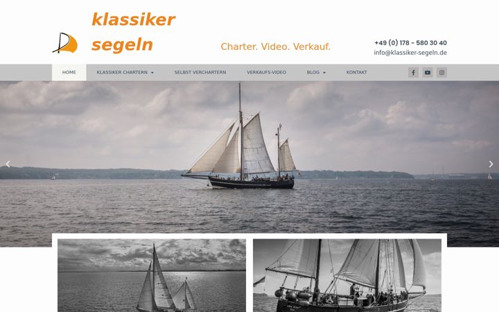 Screenshot of klassiker-segeln.de