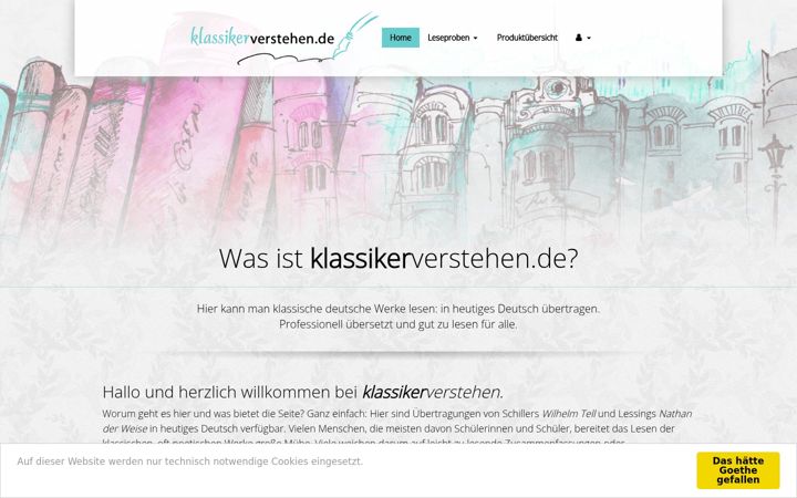 Screenshot of klassikerverstehen.de