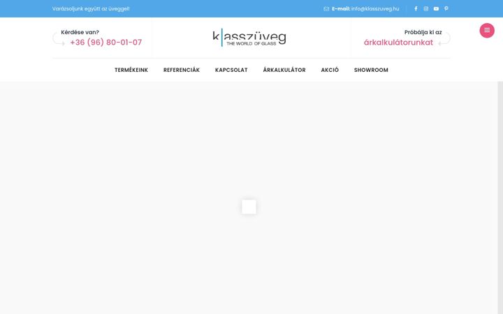 Screenshot of klasszuveg.hu