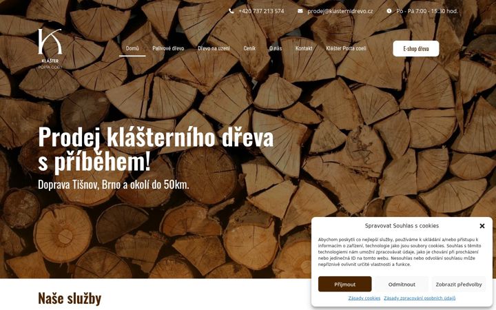 Screenshot of klasternidrevo.cz