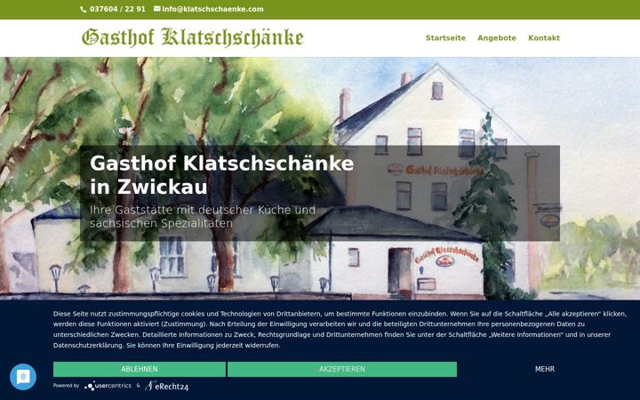 Screenshot of klatschschaenke.com