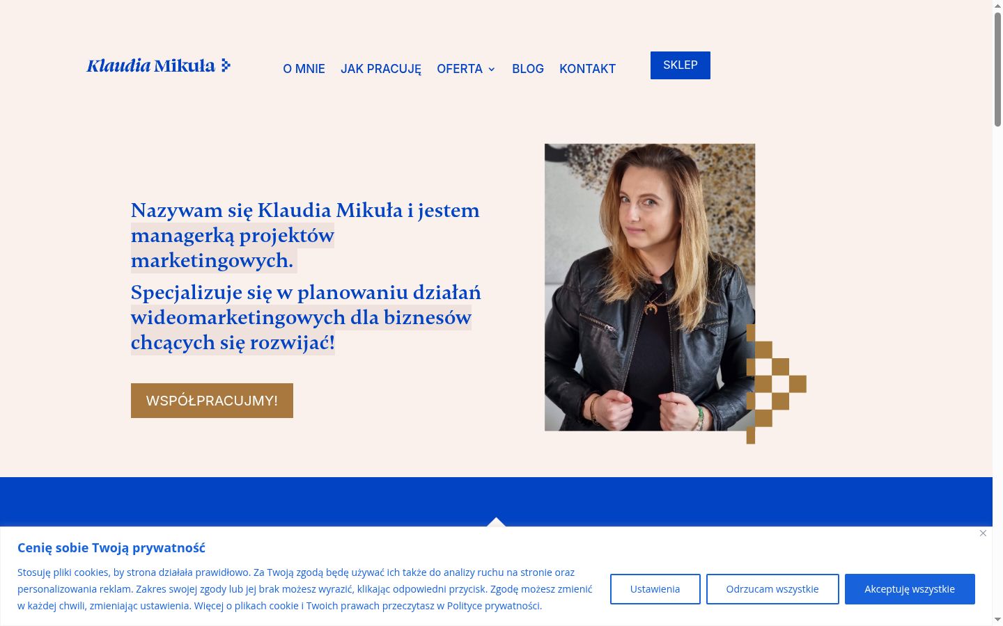 Képernyőkép a bármilyen interakció előtt megjelenő hozzájárulási bannerről