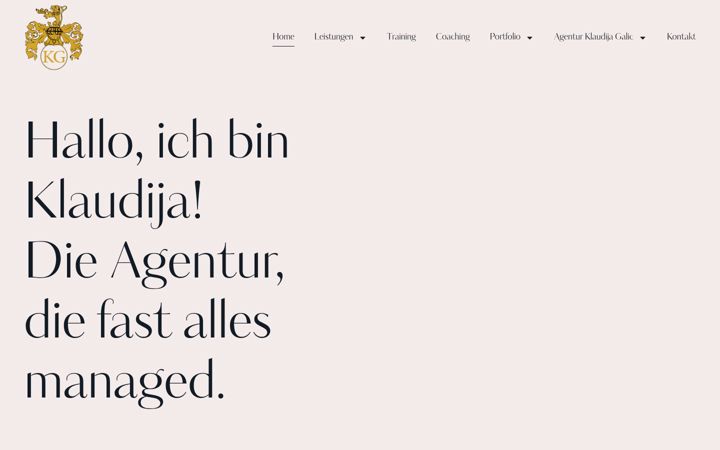 Screenshot of klaudijagalic.de