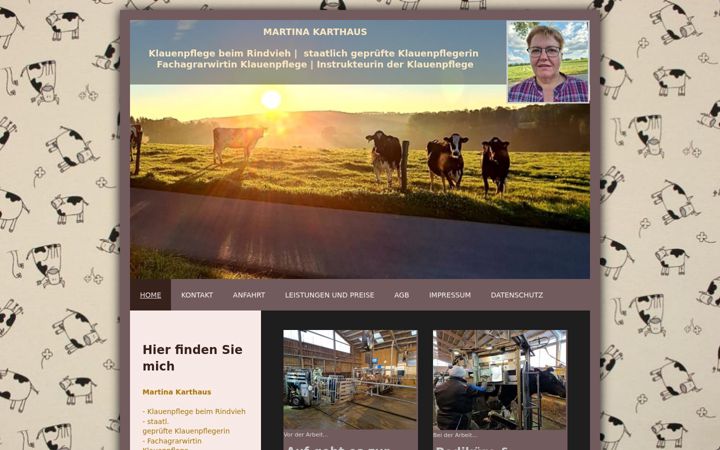 Screenshot of klauenpflegerin.de