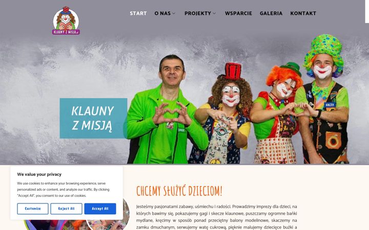 Screenshot of klaunyzmisja.pl