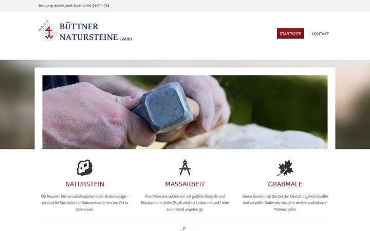 Screenshot of klaus-buettner-naturstein.de