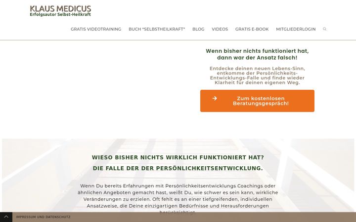 Screenshot of klaus-medicus.com