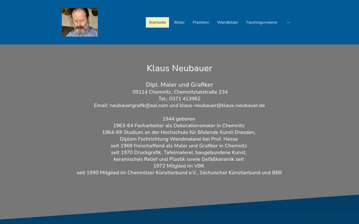 Ekrano kopija klaus-neubauer.de