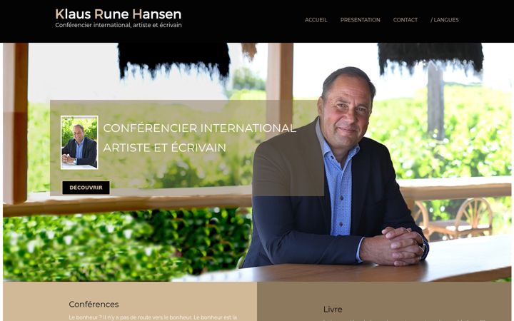 Screenshot of klaus-rune-hansen.com