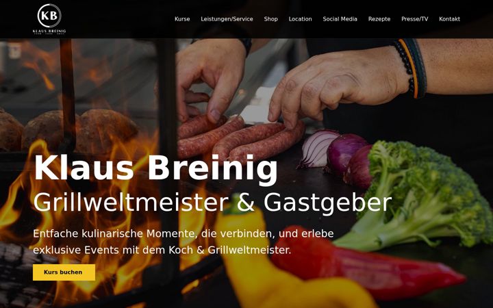 Screenshot of klausbreinig.com