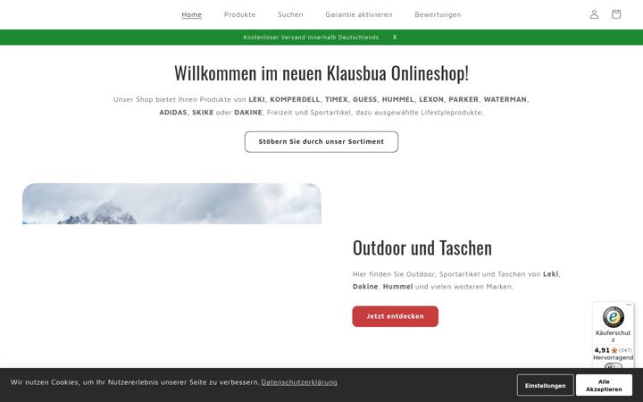 Screenshot of klausbua.de