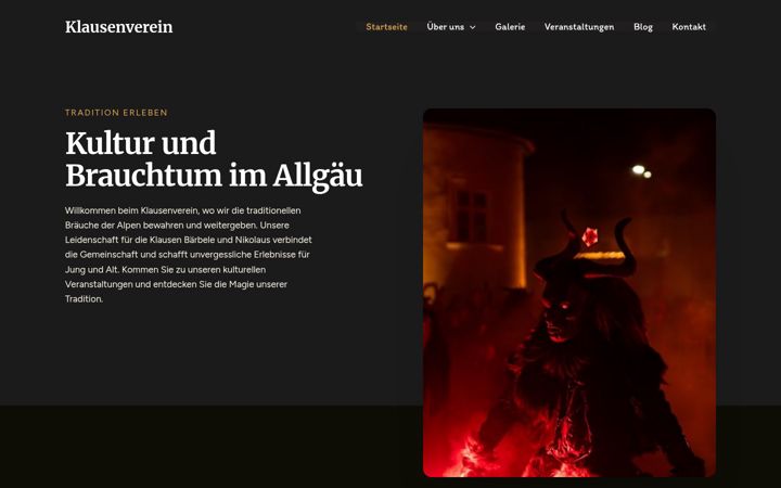 Screenshot of klausenverein.info