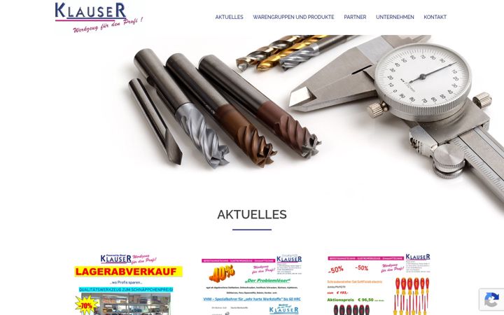 Screenshot of klauser.at