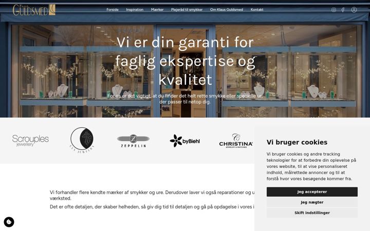 Screenshot of klausguldsmed.dk