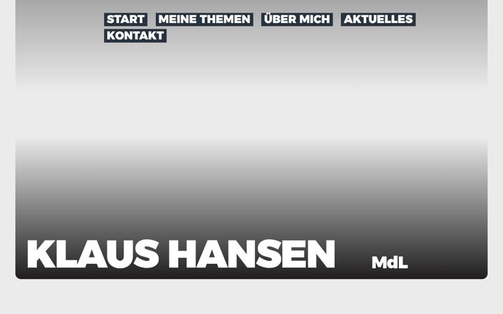 Screenshot of klaushansen.de