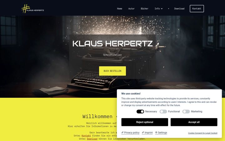Screenshot of klausherpertz.de