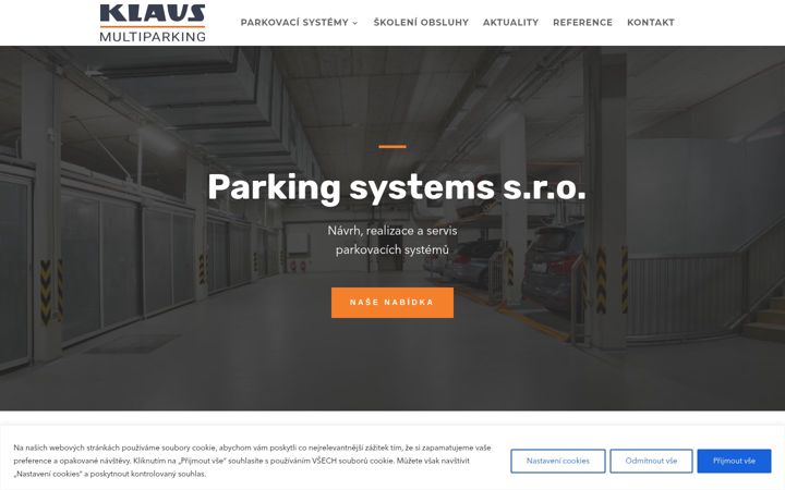 Screenshot of klausmultiparking.cz