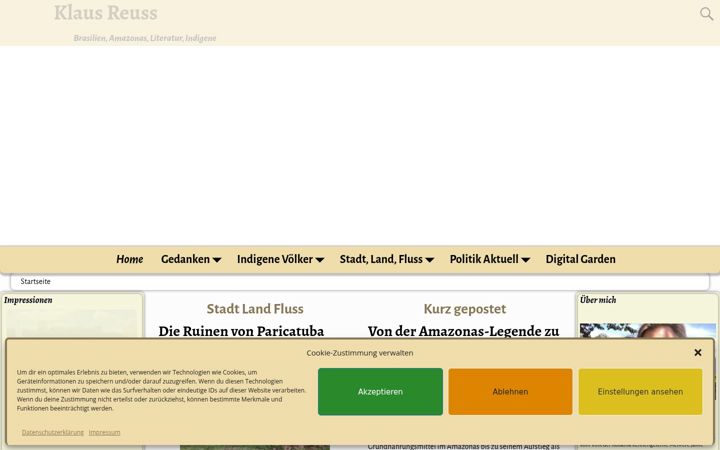 Screenshot of klausreuss.manaus.br