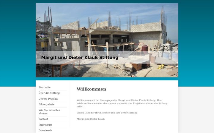 Screenshot of klauss-stiftung.de